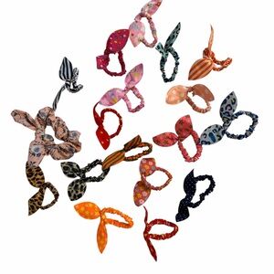 Set of 18 Adorable Children’s Hair Tie Scrunchies NWOT